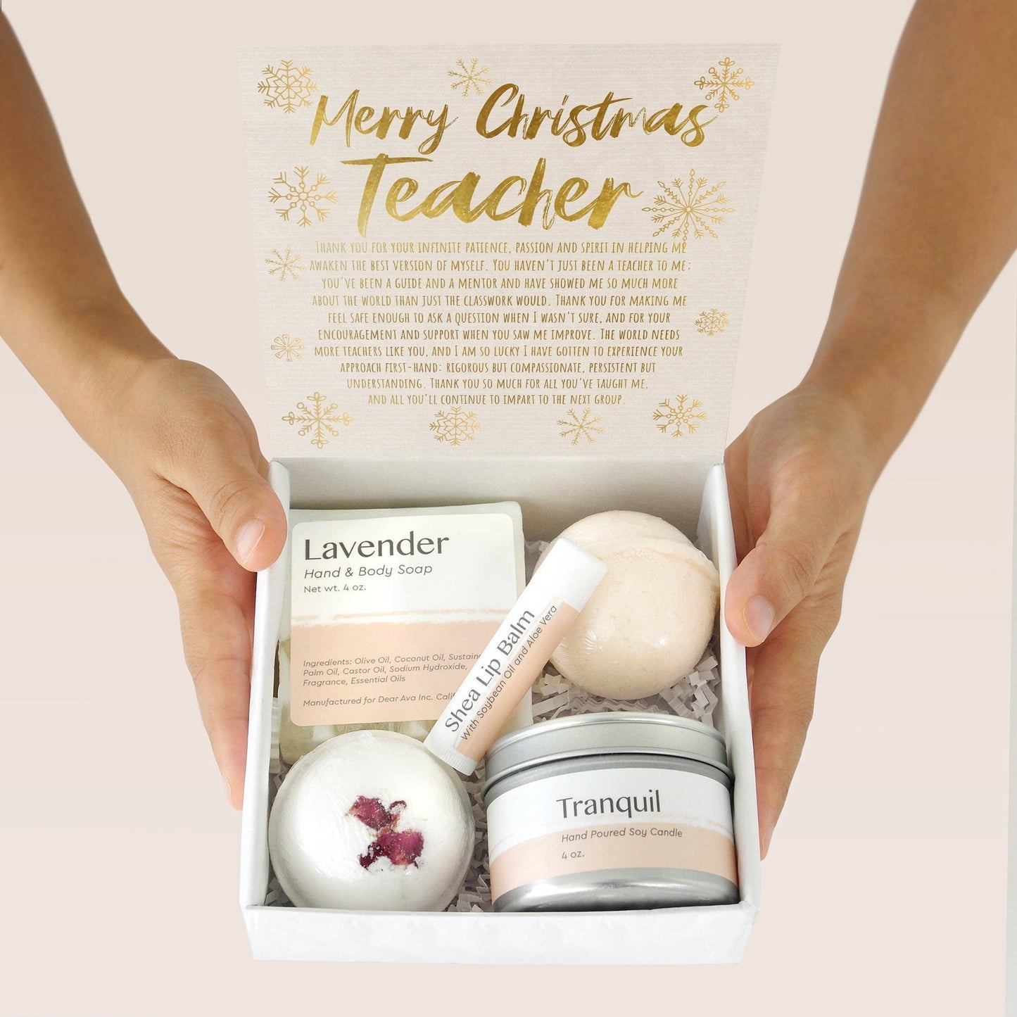 Christmas Gift for Teacher Spa Gift Box