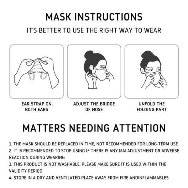 Masque de Noël jetable anti-poussière, respirant, à triple couche de protection