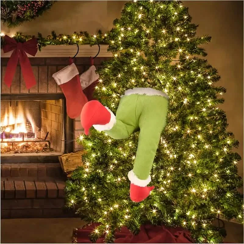 Le voleur de Noël a dérobé la pose en toile de jute