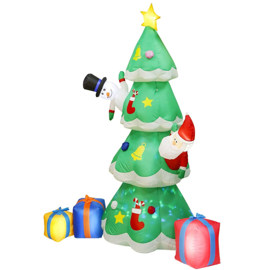 Christmas Tree Inflatable Decoration with LED Light Built-in Air Blower