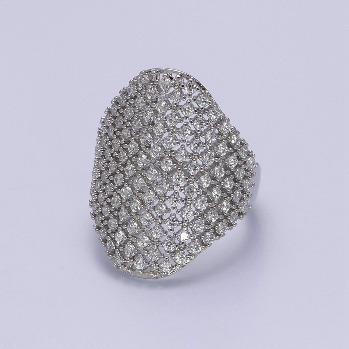 Chunky Gold CZ Rings for Statement Jewelry S-482 S-483