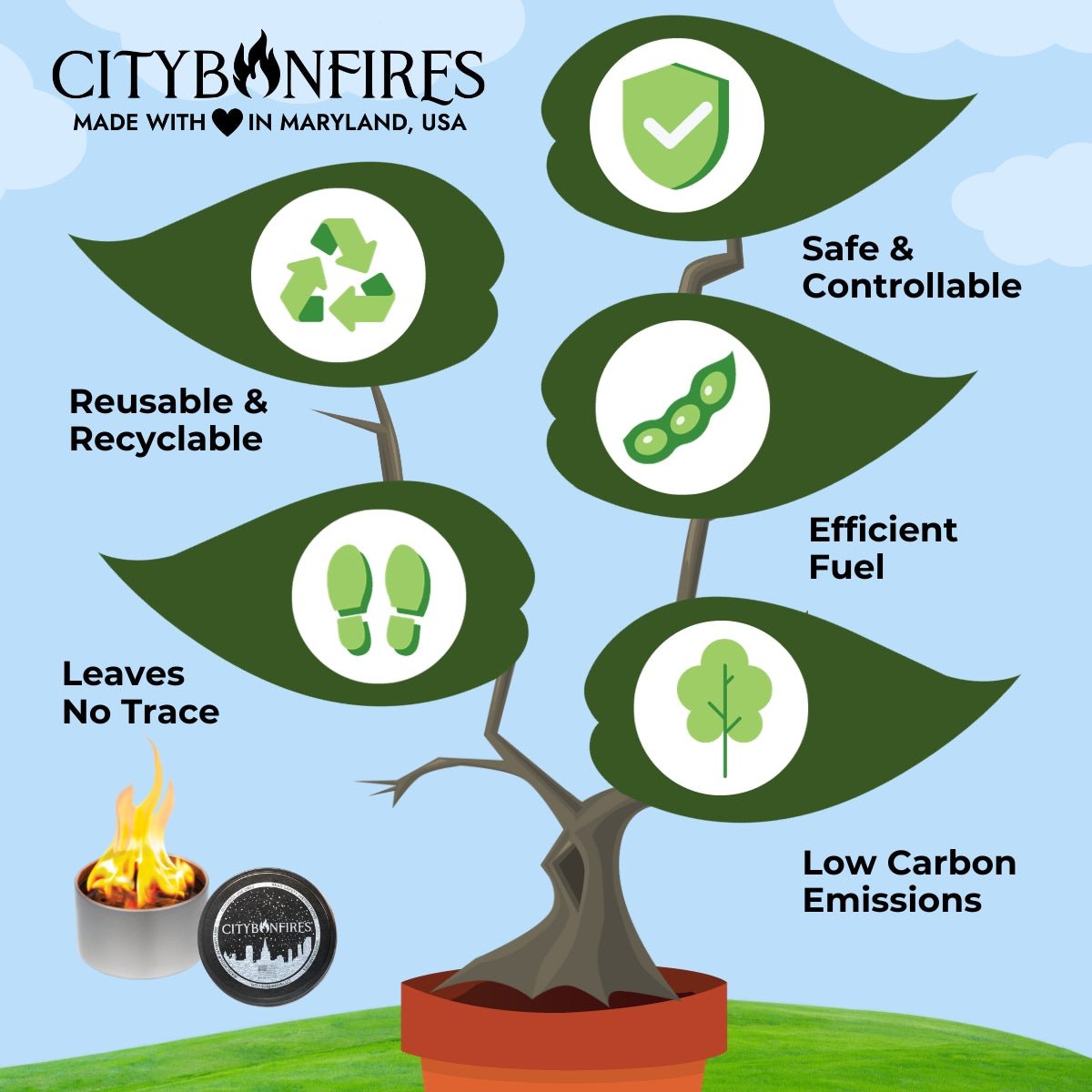 City Bonfire - Pack de 10