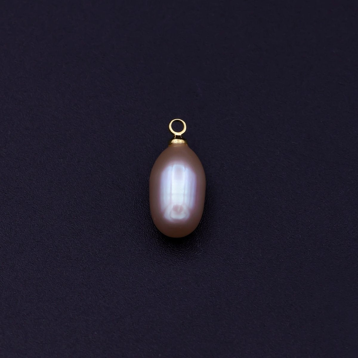 Clearance! Natural Lavender Purple Teardrop Pearl Charm Natural Freshwater Pearl Necklace, Mauve Champagne Single Keshi Pendant, Bridesmaid Jewelry Gift P-1782