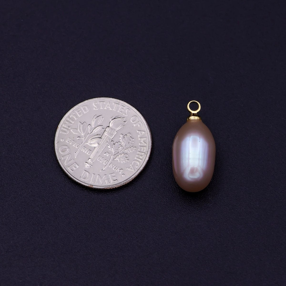 Clearance! Natural Lavender Purple Teardrop Pearl Charm Natural Freshwater Pearl Necklace, Mauve Champagne Single Keshi Pendant, Bridesmaid Jewelry Gift P-1782