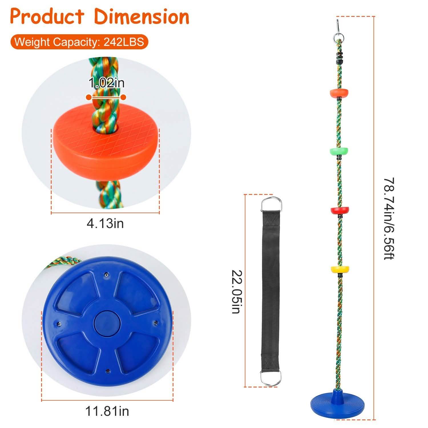 Climbing Rope Tree Swing Toy