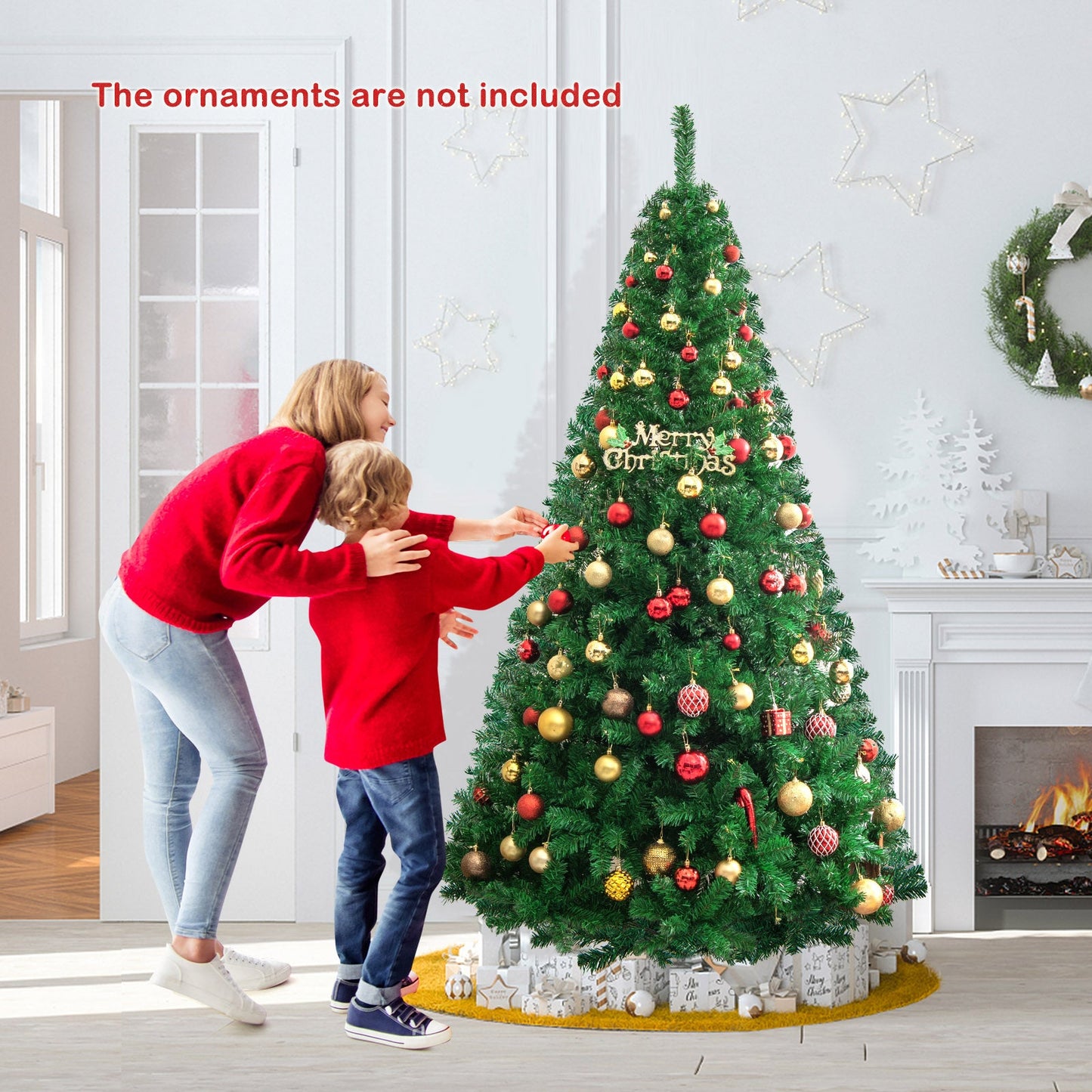 Artificial PVC Christmas Tree with Solid Metal Stand