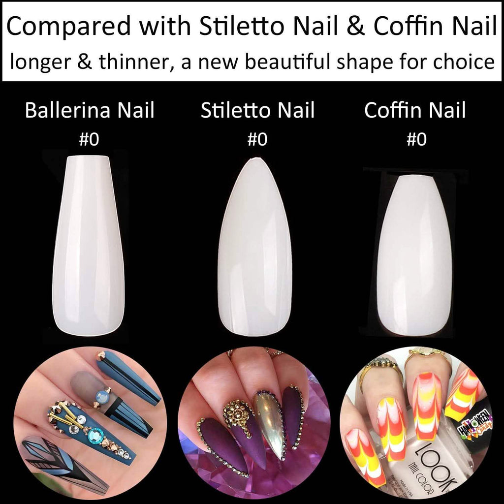 Coffin Long Fake Nails