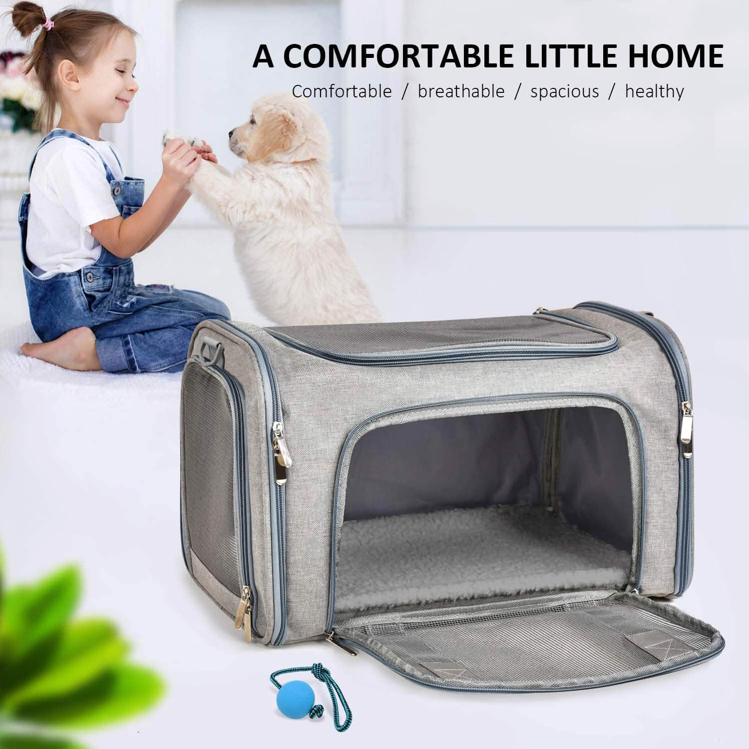 Sac de transport pliable pour chat et chien