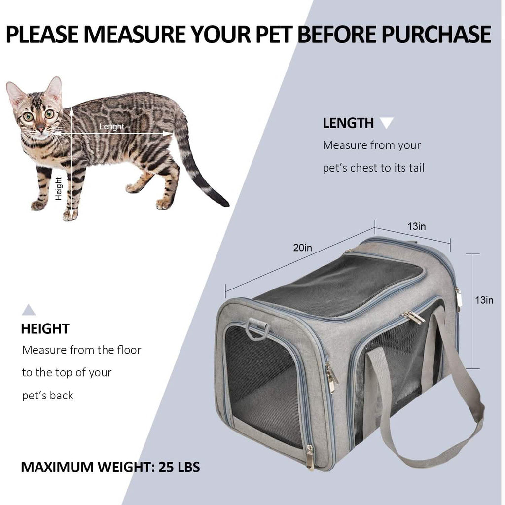 Sac de transport pliable pour chat et chien