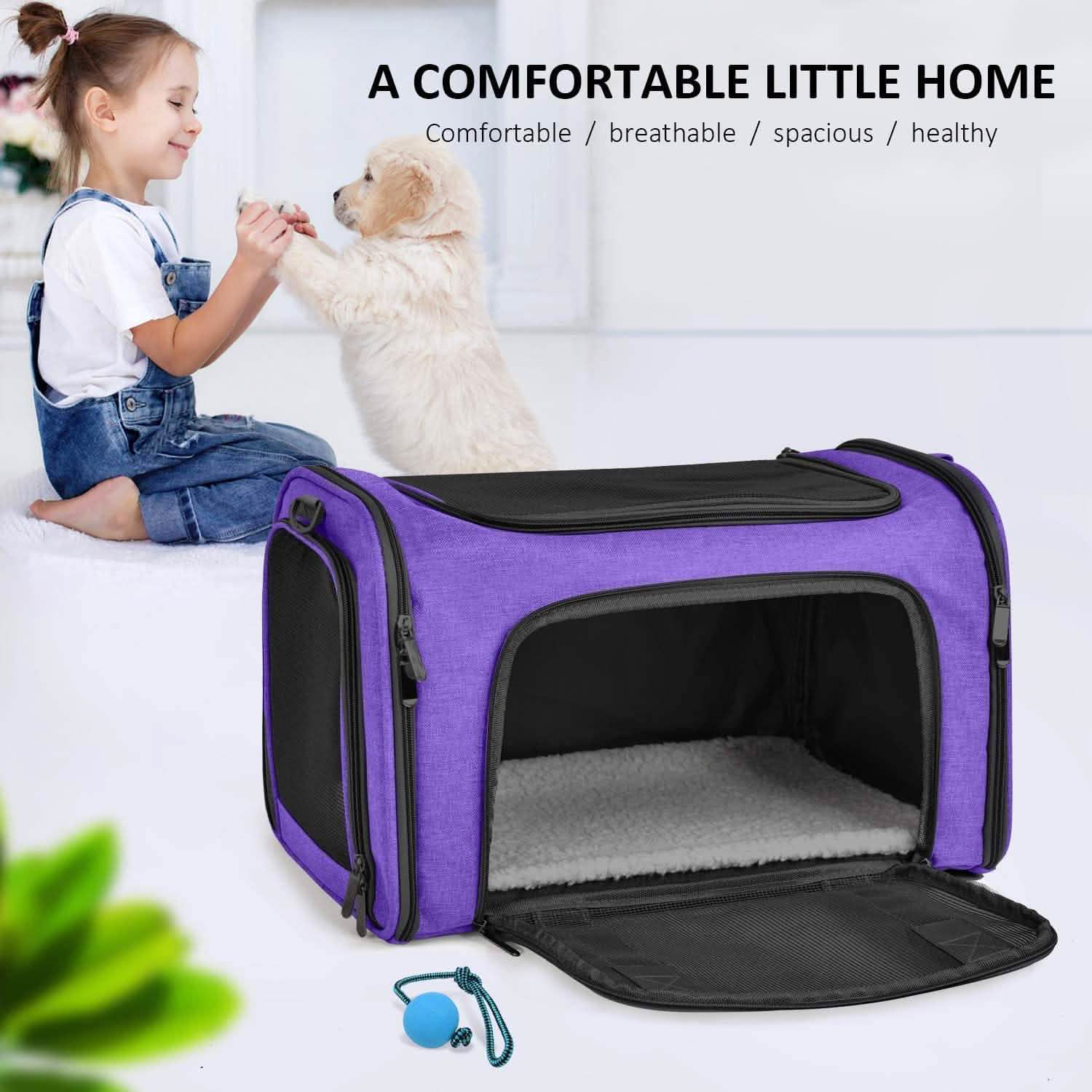 Sac de transport pliable pour chat et chien