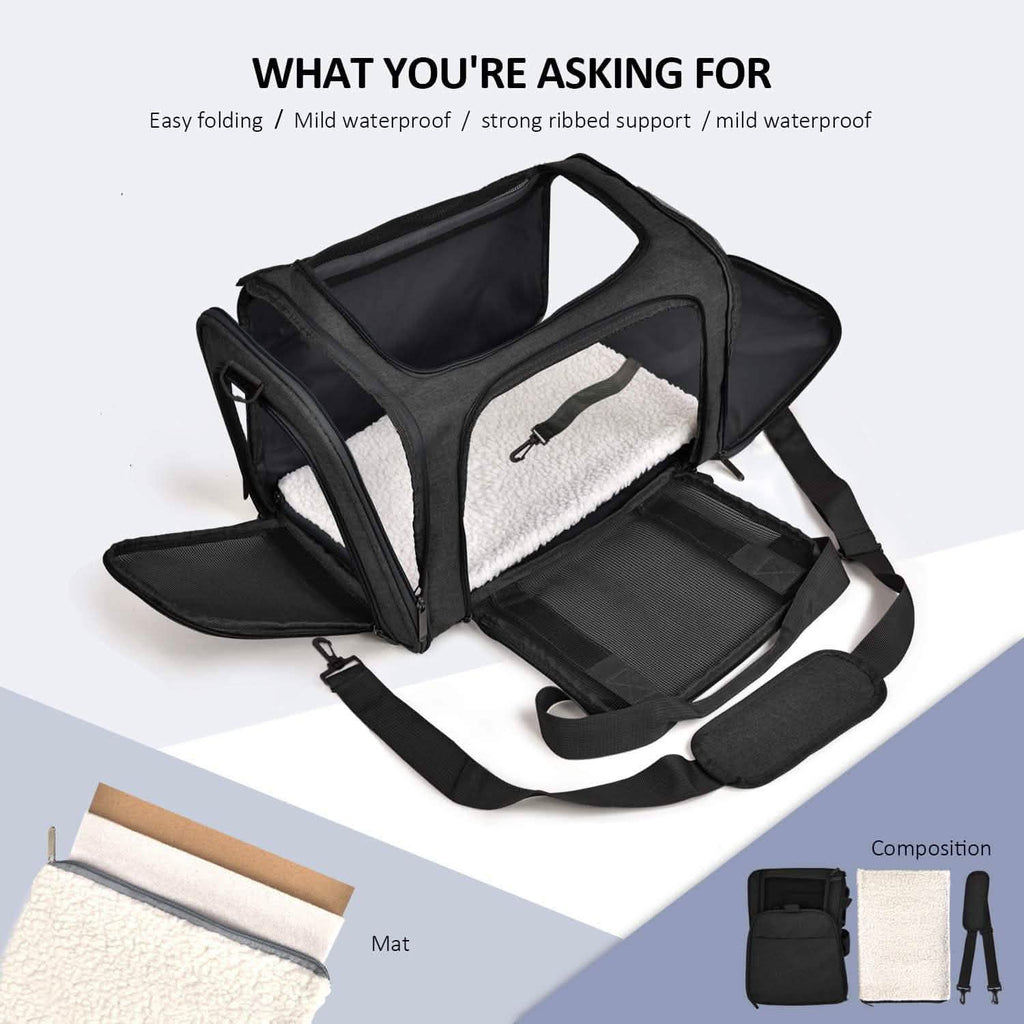 Sac de transport pliable pour chat et chien