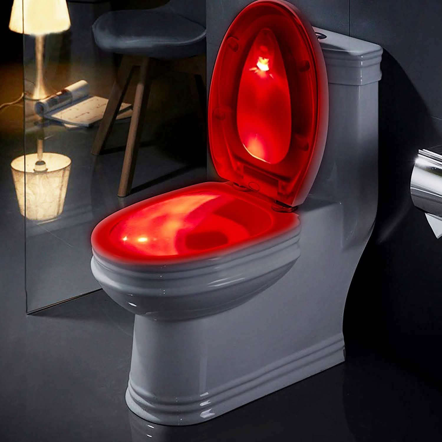 Veilleuses de toilettes à détecteur de mouvement colorées