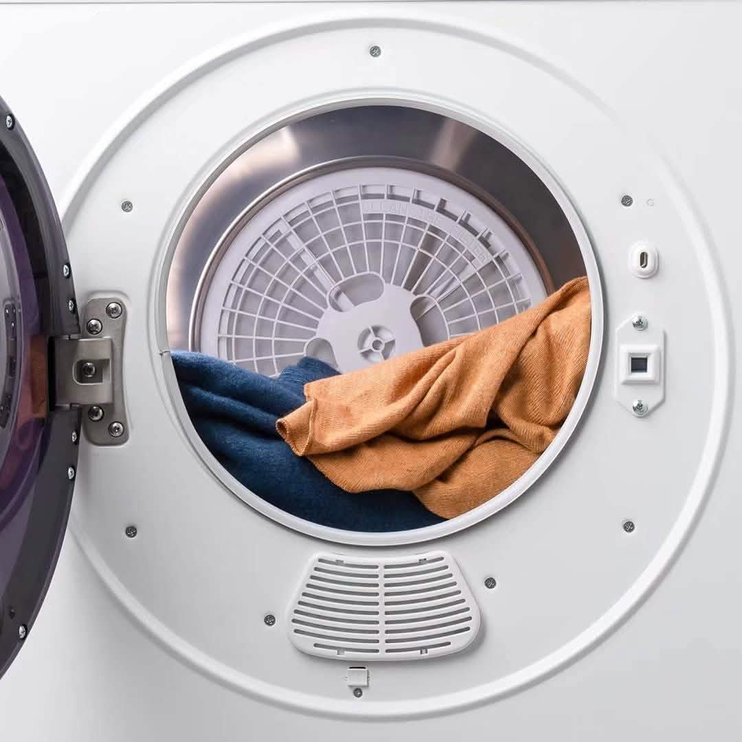 Sèche-linge électrique compact avec tambour en acier inoxydable