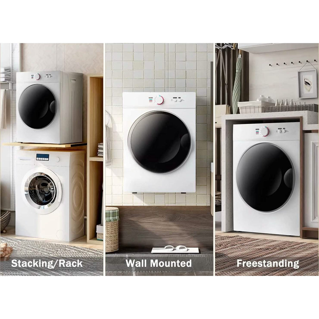 Sèche-linge électrique compact avec tambour en acier inoxydable