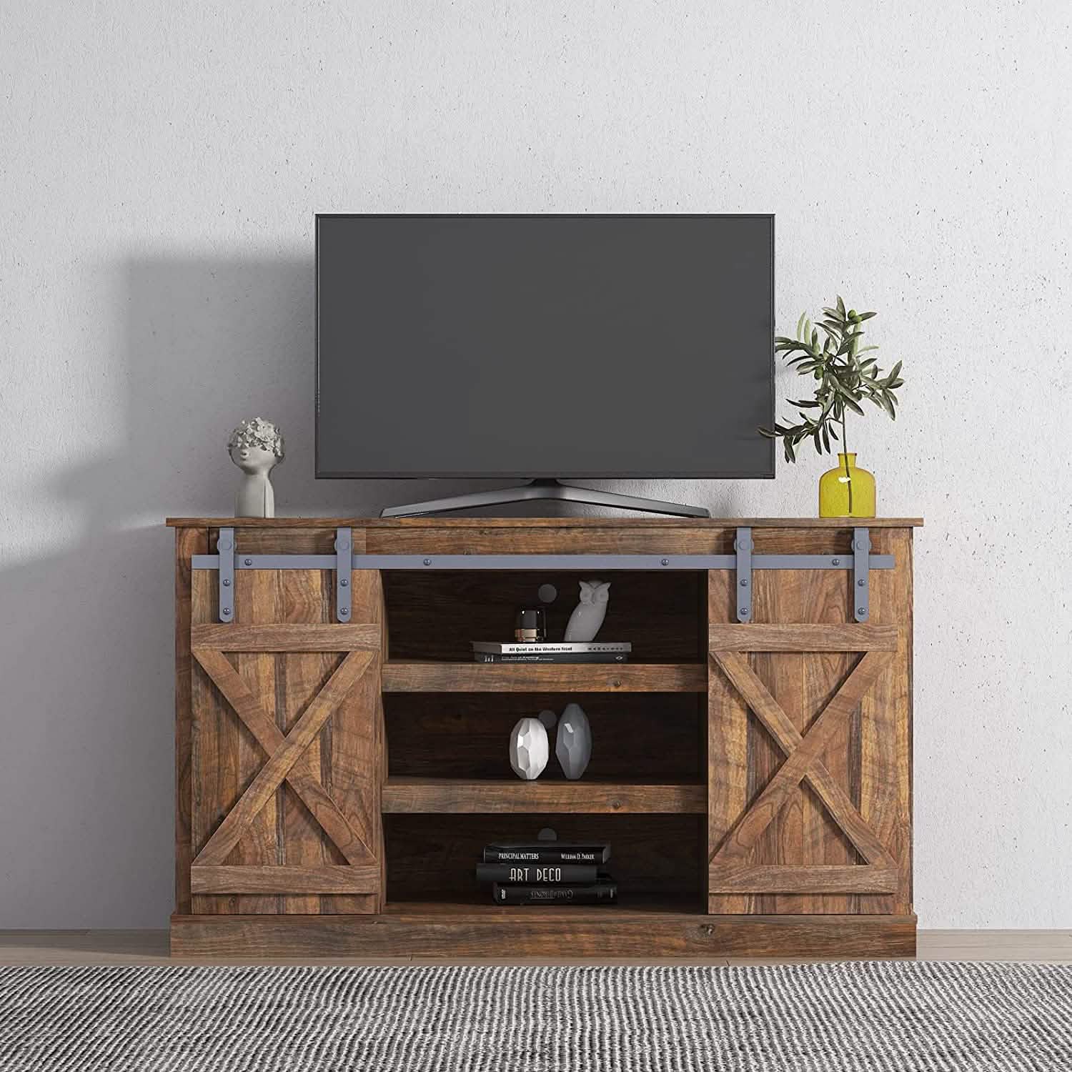 Console Table TV Cabinet with Locker