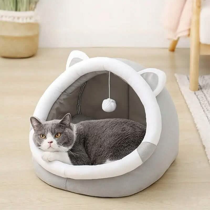 コンテンポラリーポリエステルファイバーキャットベッド