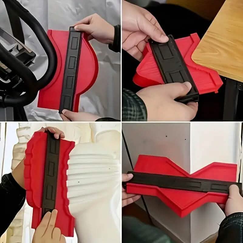 Contour Gauge Profile Tool Outline Measuring Plastic Ruler