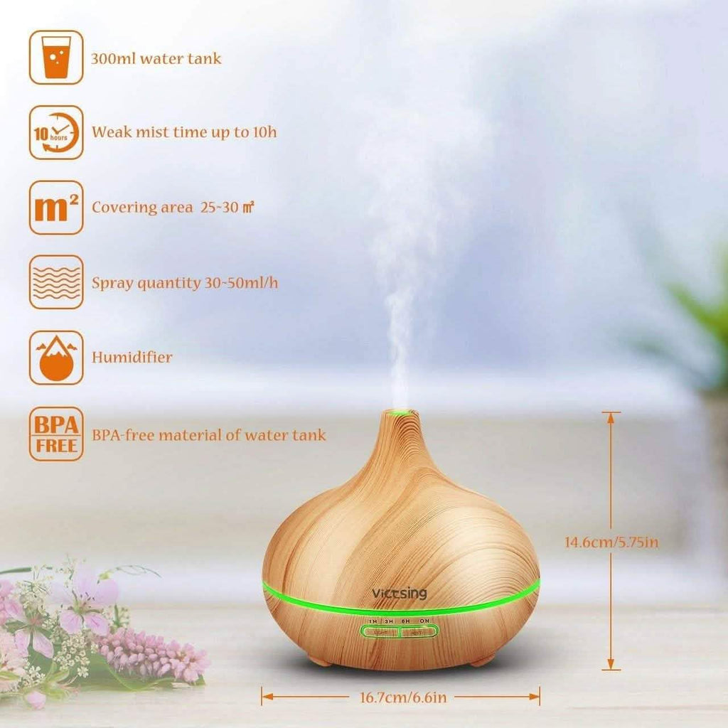 Humidificateur à brume fraîche, diffuseur d'arômes à ultrasons