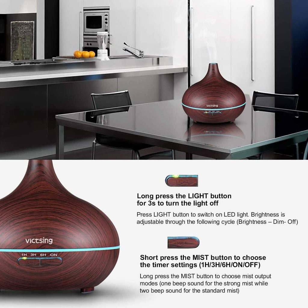 Humidificateur à brume fraîche, diffuseur d'arômes à ultrasons