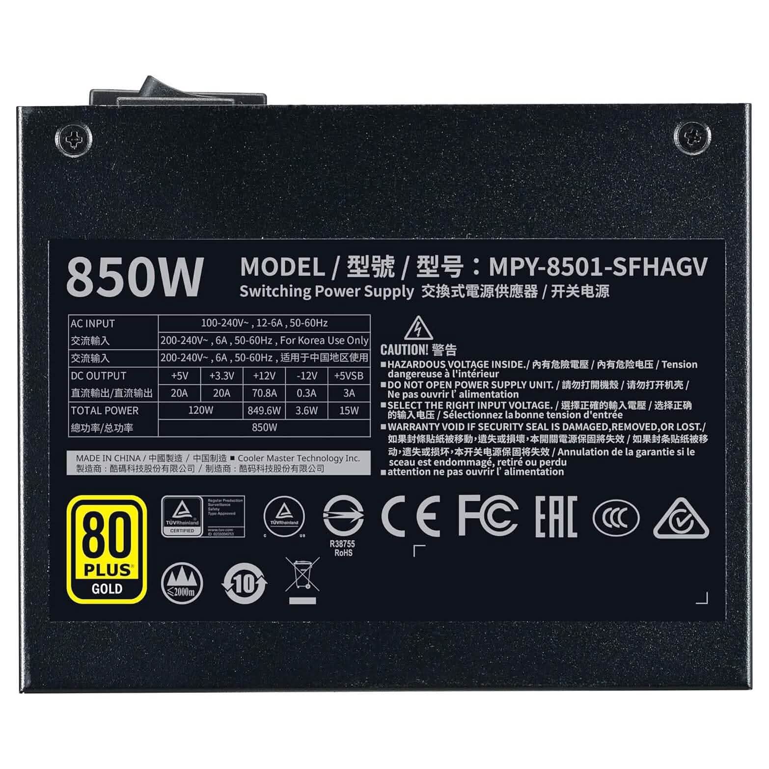 Cooler Master V850 SFX Gold Full Modular  (Refurbished)