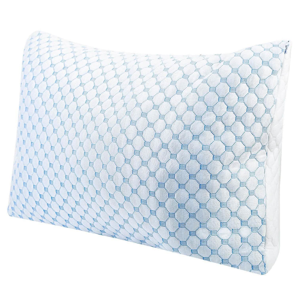Oreiller rafraîchissant en mousse à mémoire de forme ventilée avec gel rafraîchissant intégré