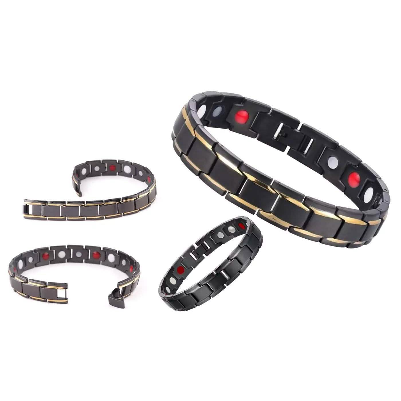 Bracelet en alliage de cuivre magnétique thérapeutique pour la santé et l'énergie