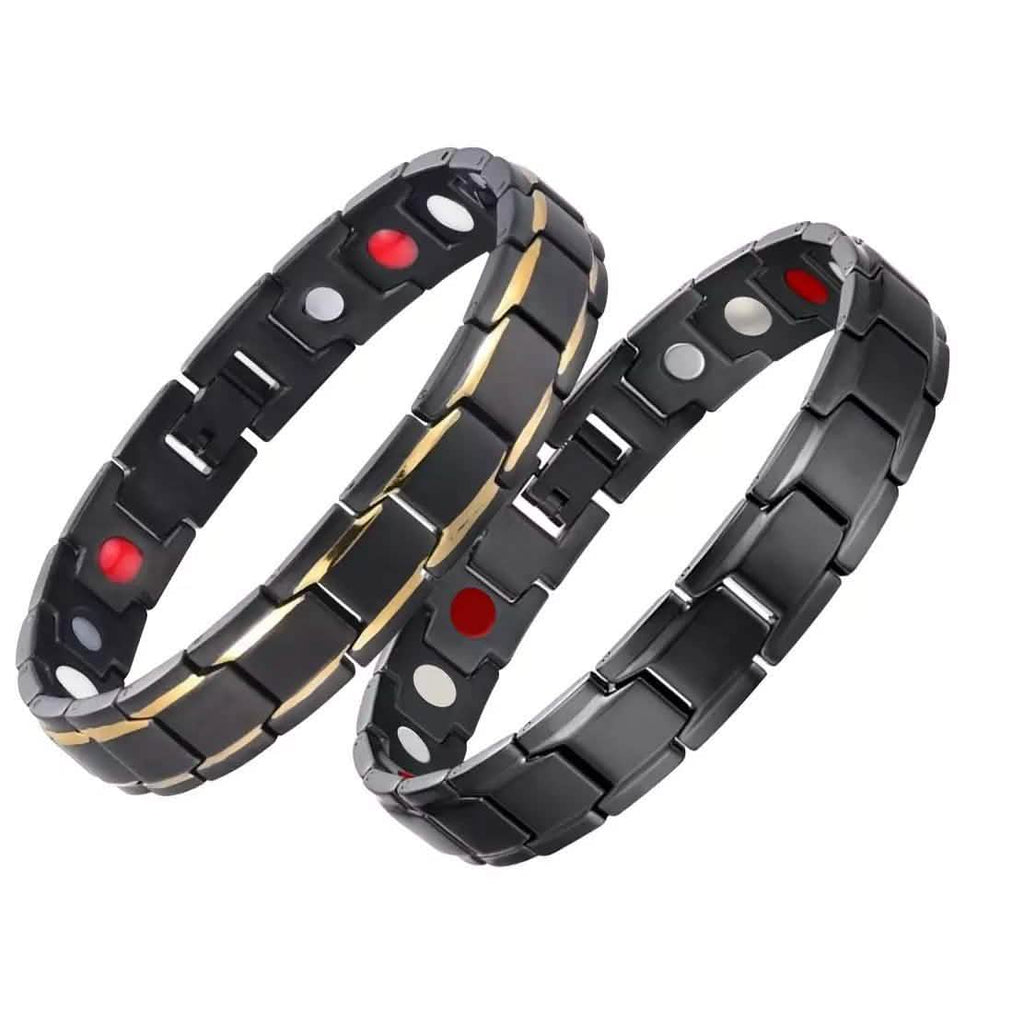 Bracelet en alliage de cuivre magnétique thérapeutique pour la santé et l'énergie