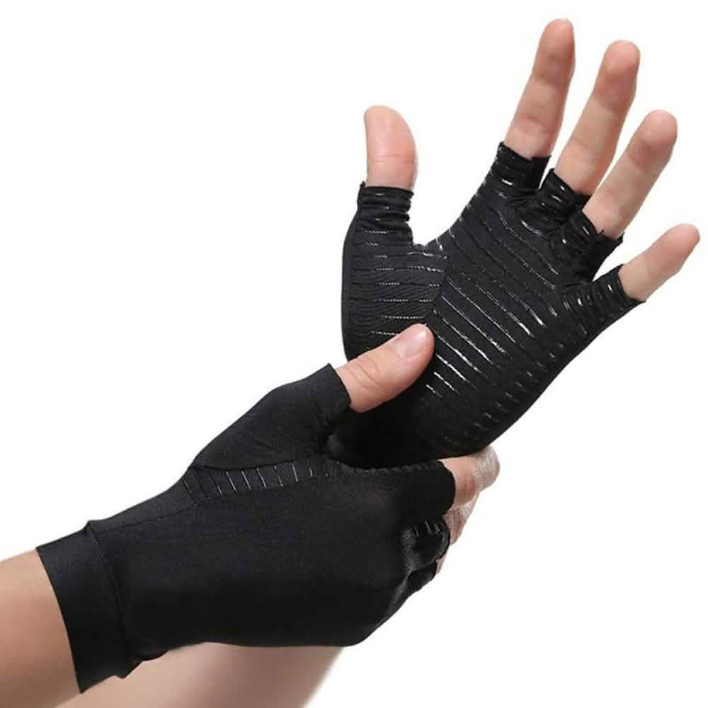 Gants de compression thérapeutiques infusés de cuivre pour hommes et femmes