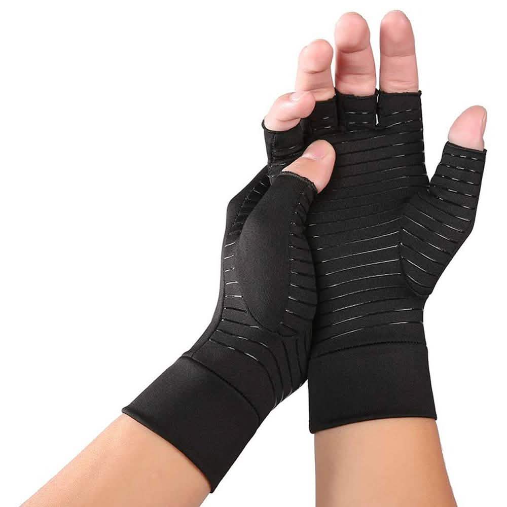 Gants de compression thérapeutiques infusés de cuivre pour hommes et femmes