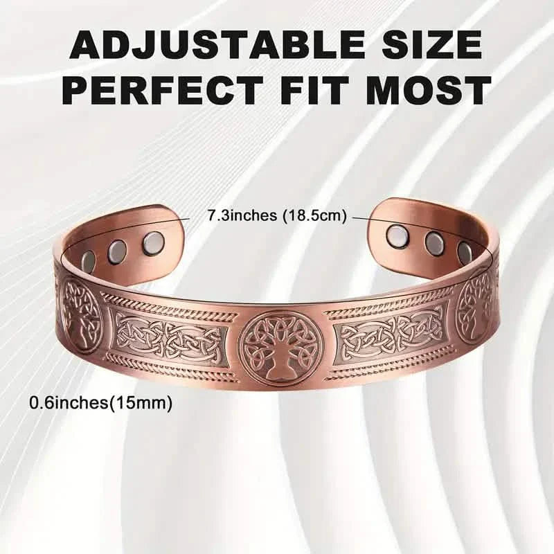 Bracelets magnétiques en cuivre pour hommes et femmes