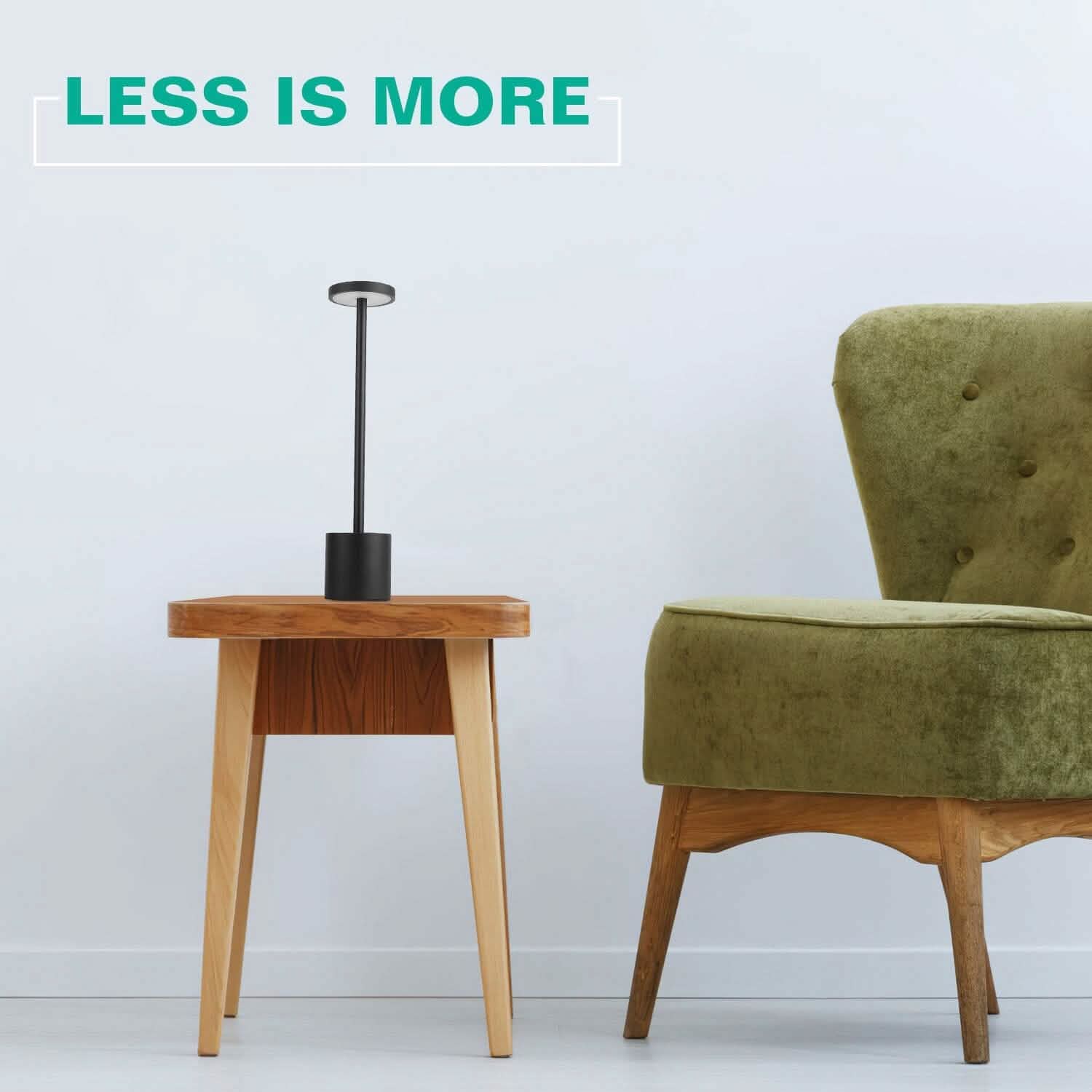 Lampe de table sans fil portable et rechargeable