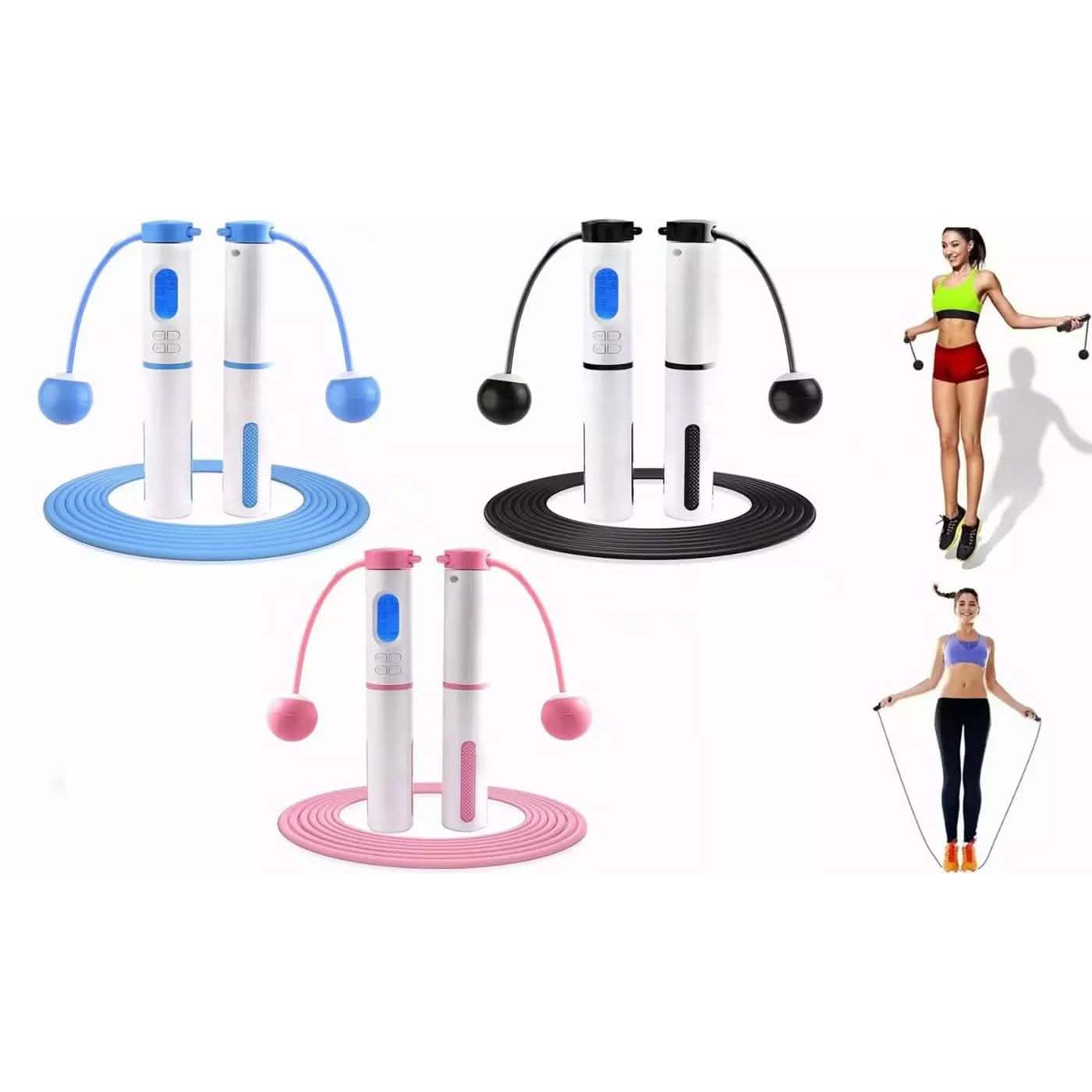 Cordless Weighted Jump Rope Digital Smart Skipping Jump Ropes with Counter