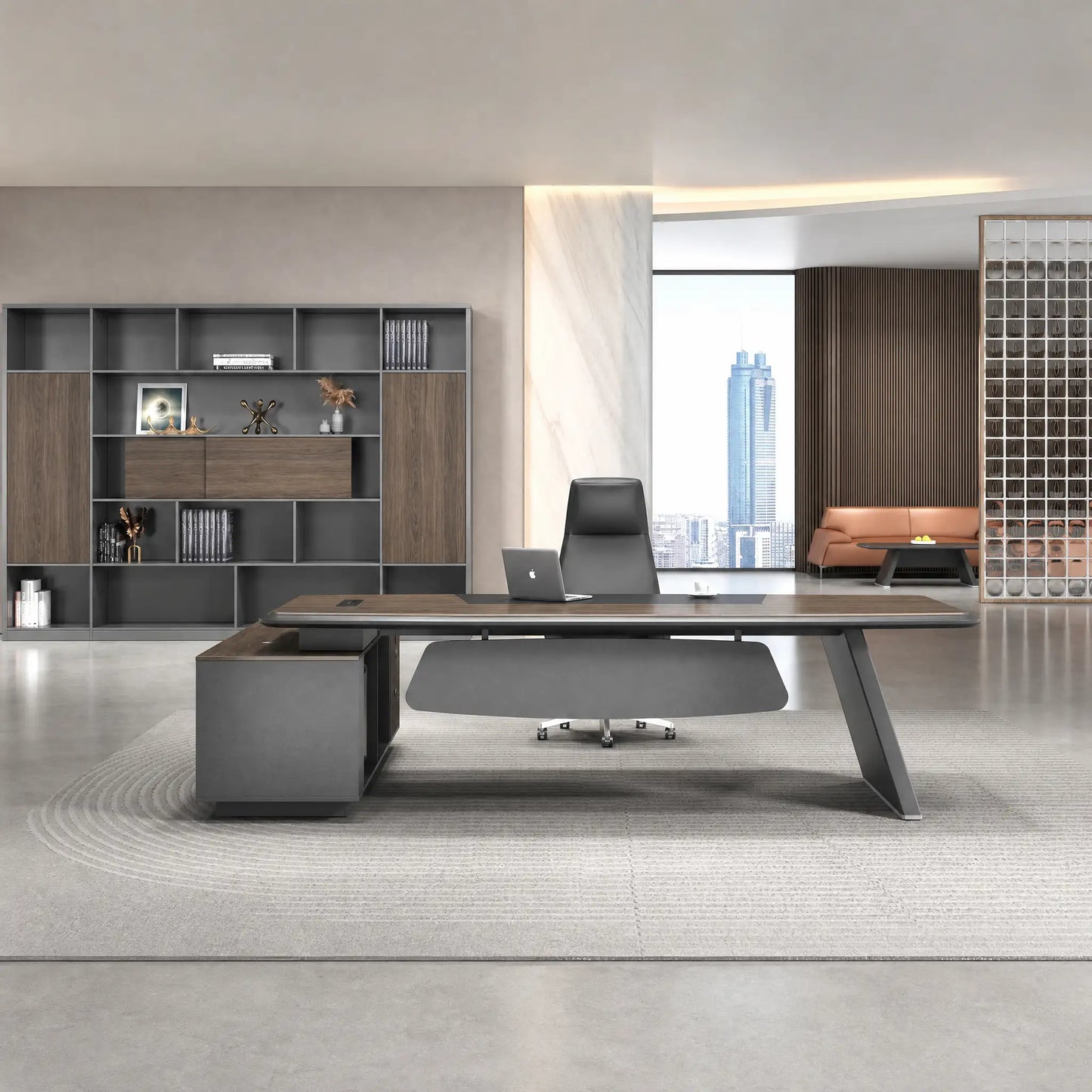Corely · Modern L-Shaped Executive Desk