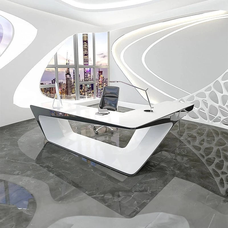 Chevron · L-Shaped Executive Desk