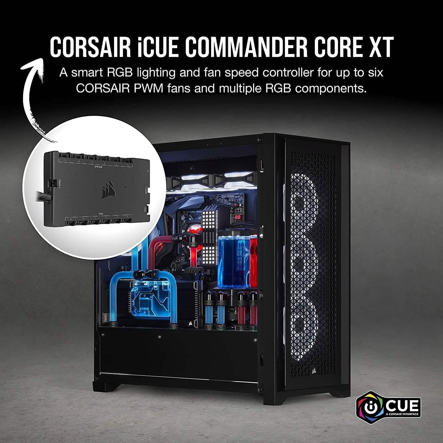 コルセア iCUE COMMANDER CORE XT デジタルファンスピード＆RGBライティングコントローラー（リファービッシュ品）