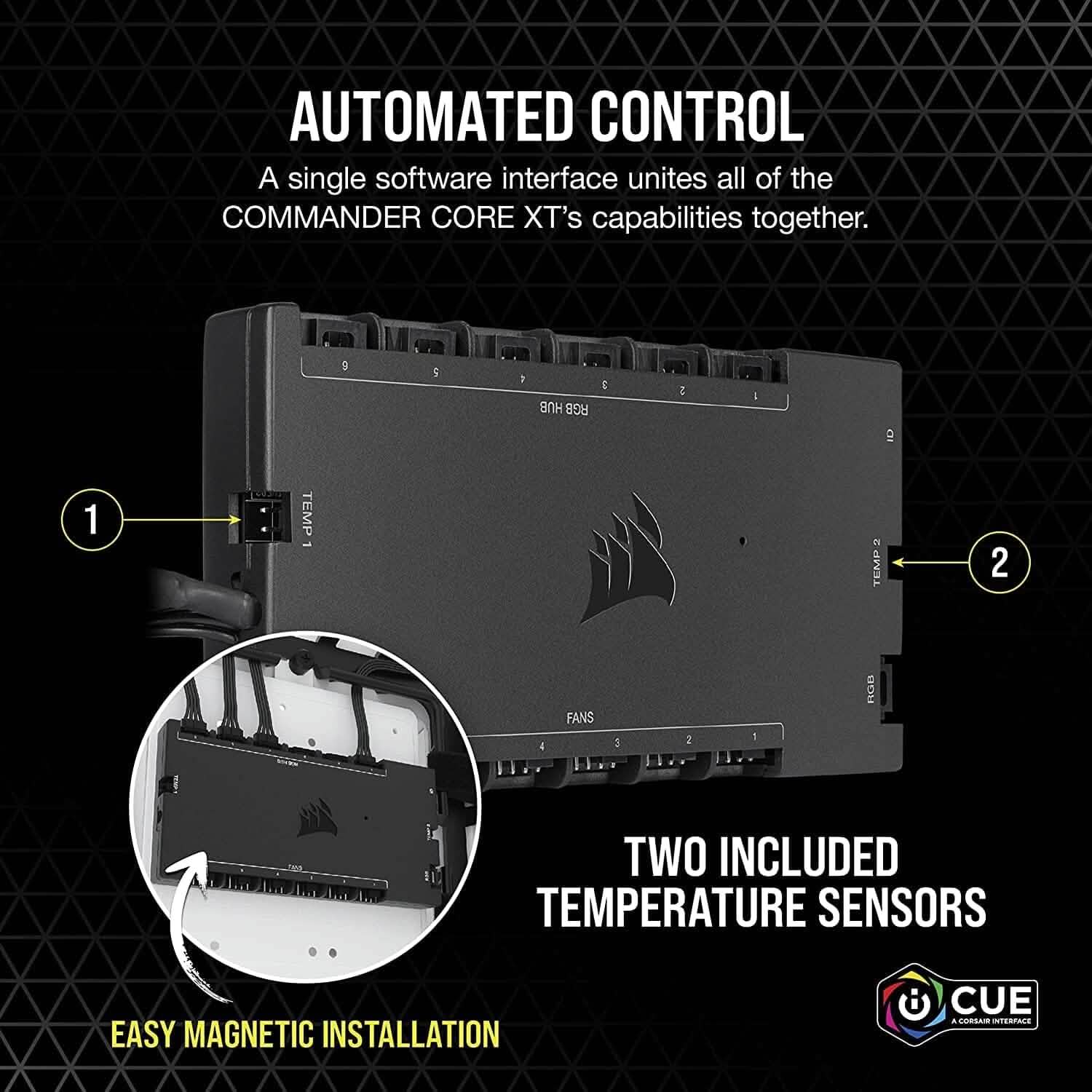 コルセア iCUE COMMANDER CORE XT デジタルファンスピード＆RGBライティングコントローラー（リファービッシュ品）
