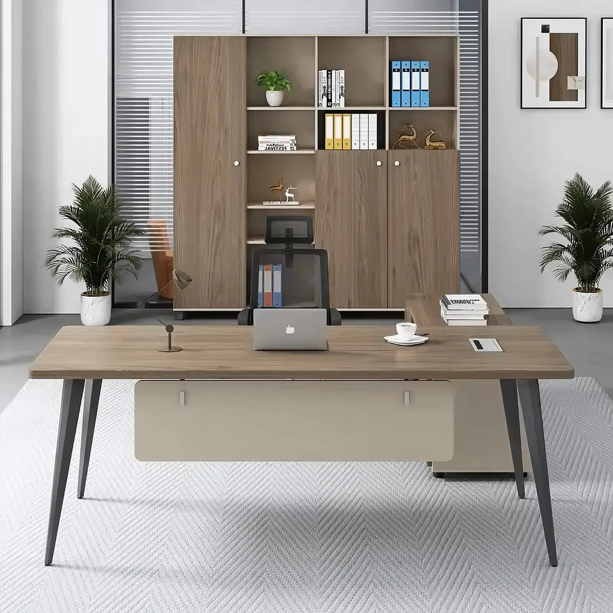 Tawn · Office Desk w/ Mobile Storage