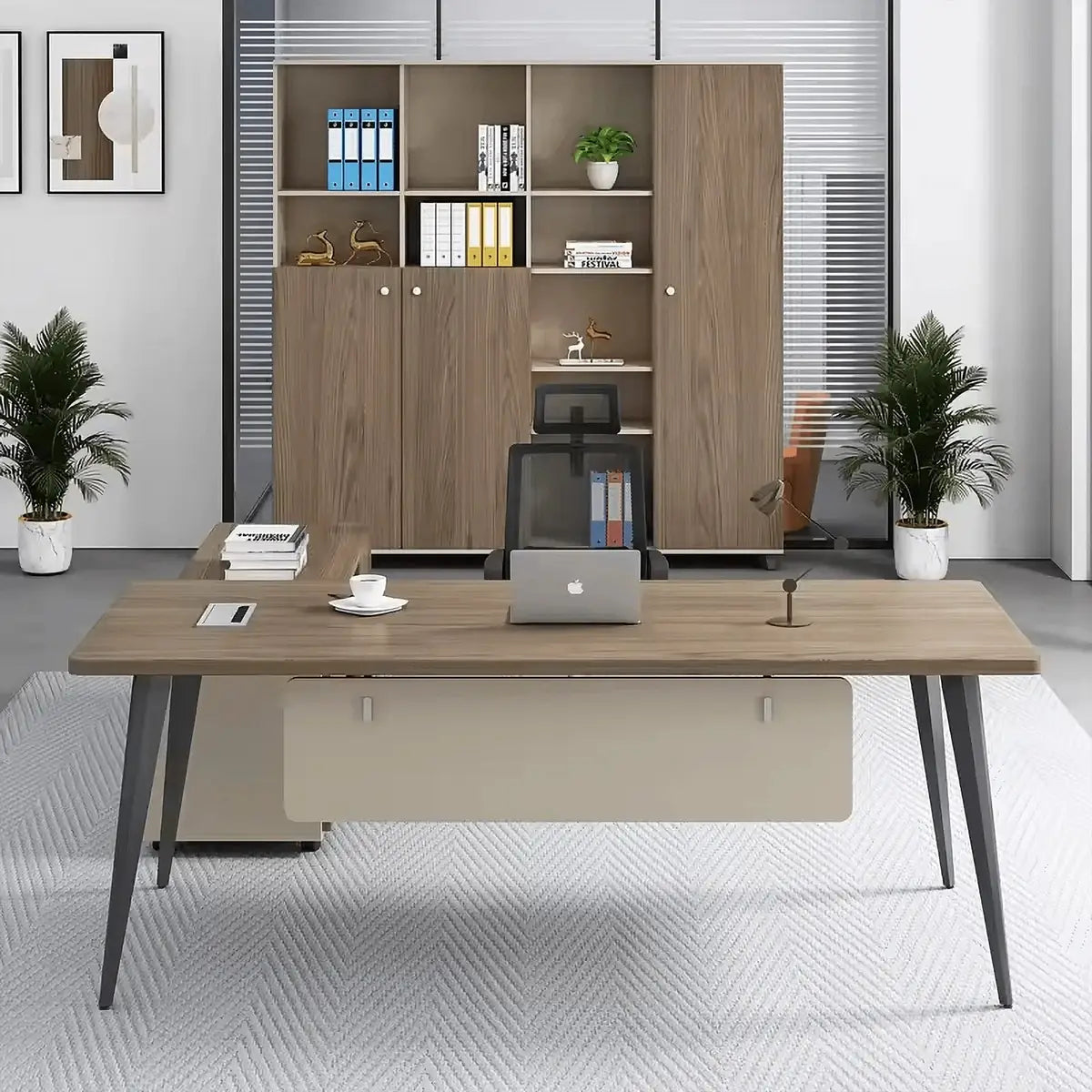Tawn · Office Desk w/ Mobile Storage