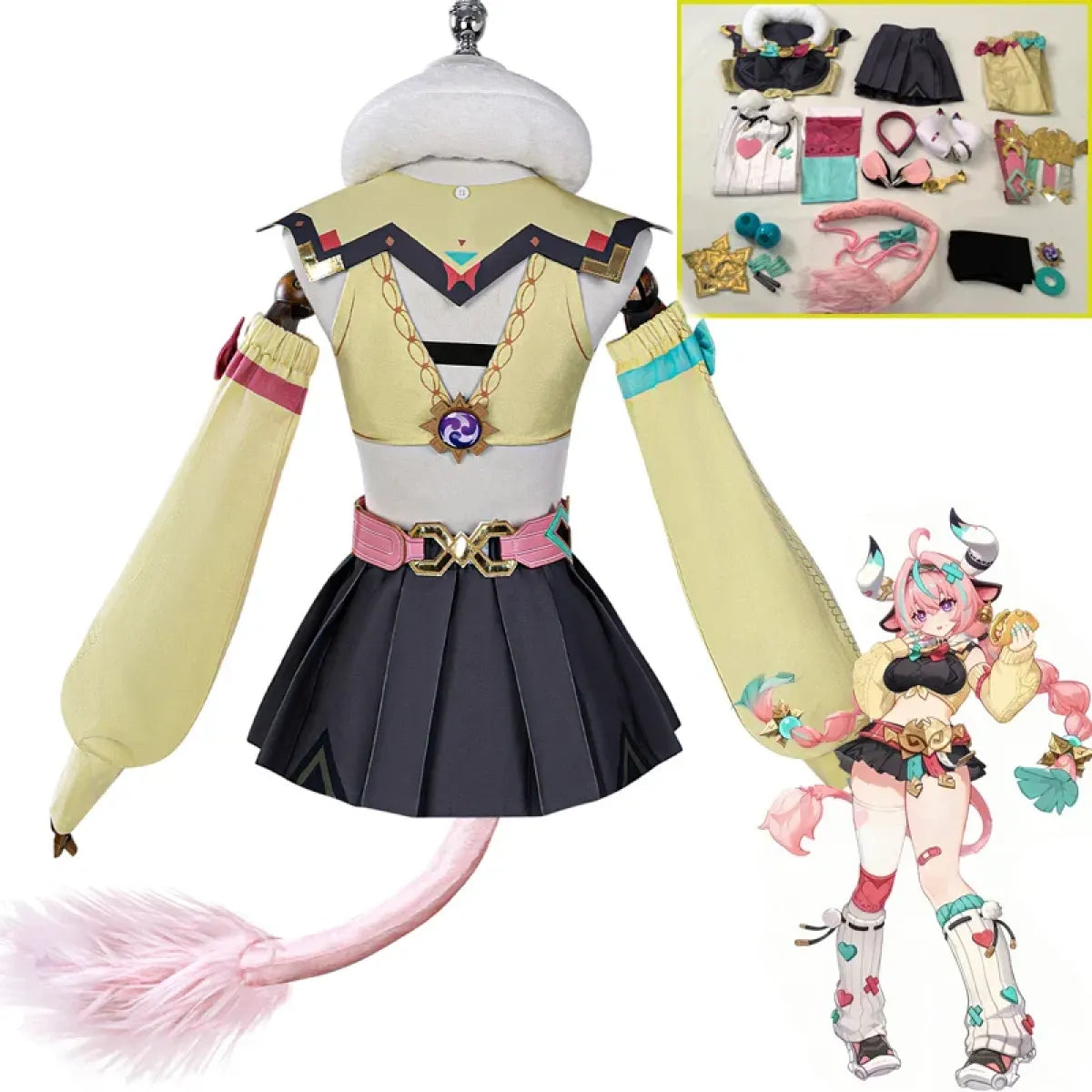 Genshin Varesa Cosplay Set – Kawaii Fantasy Uniform Costume