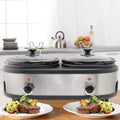 Courant 2.5 QT Double Slow Cooker - Stainless Steel