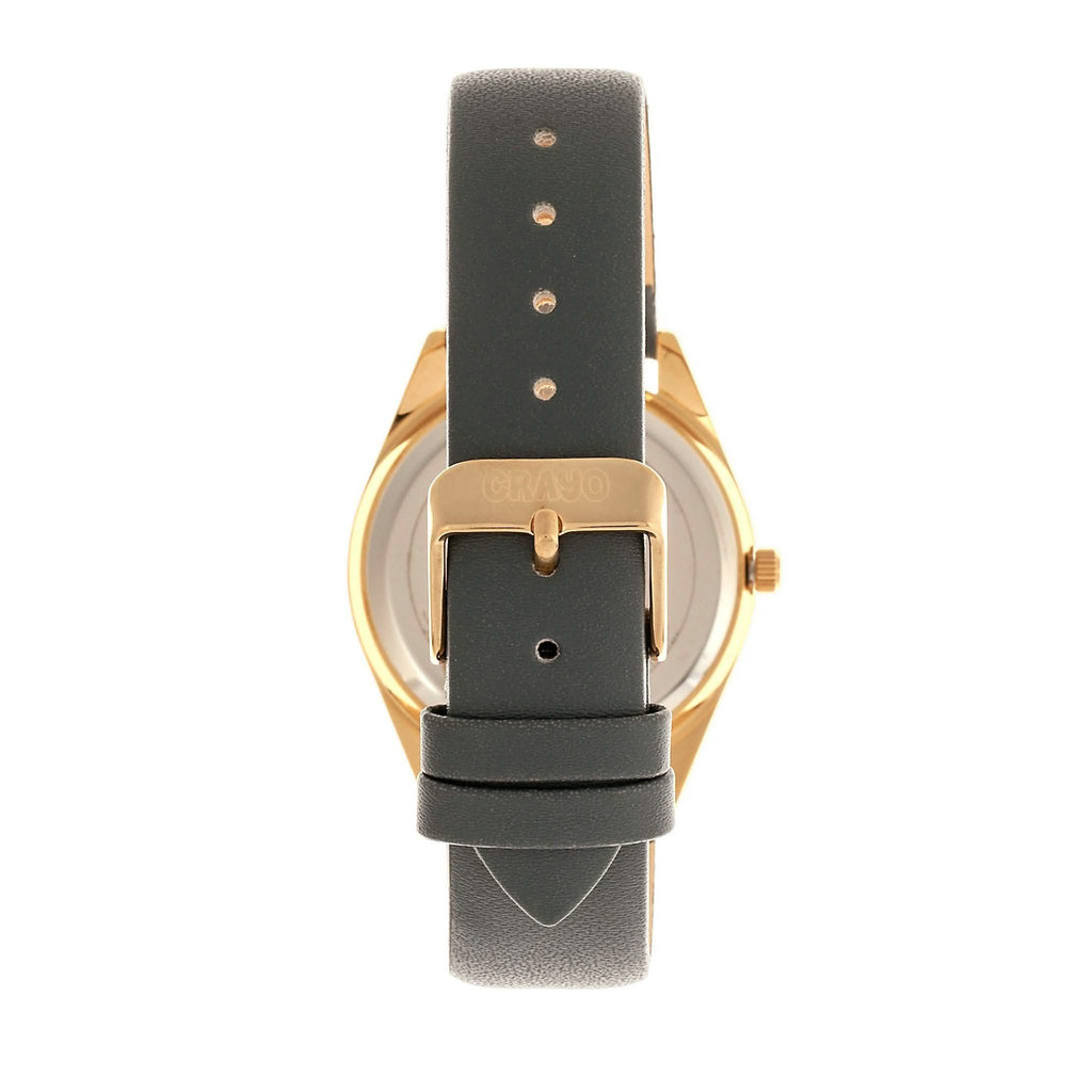 Crayo Graffiti Multicolor Dial Powder Leather Watch