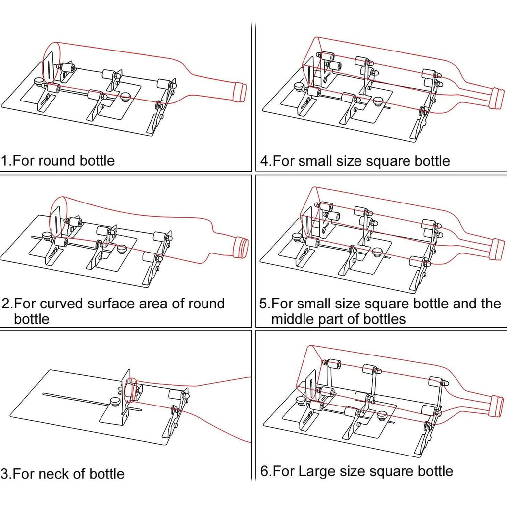 Creative Glass Bottle Cutter Machine for Beer Wine Jar DIY