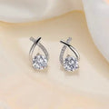 Creatively Designed Cross Earrings With Sparkling Zirconia for Women