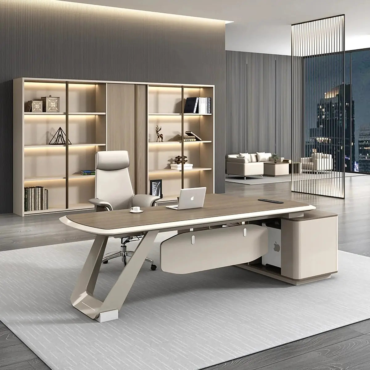 Tiller · Modern Executive L-Shaped Desk