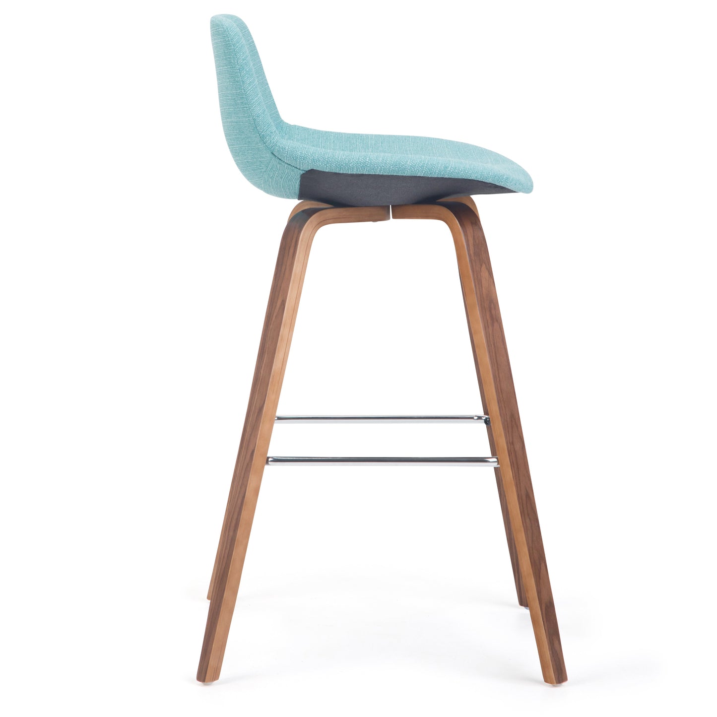 Randolph 28 Inch Seat Height Bentwood Counter/Bar Height Stool in Aqua