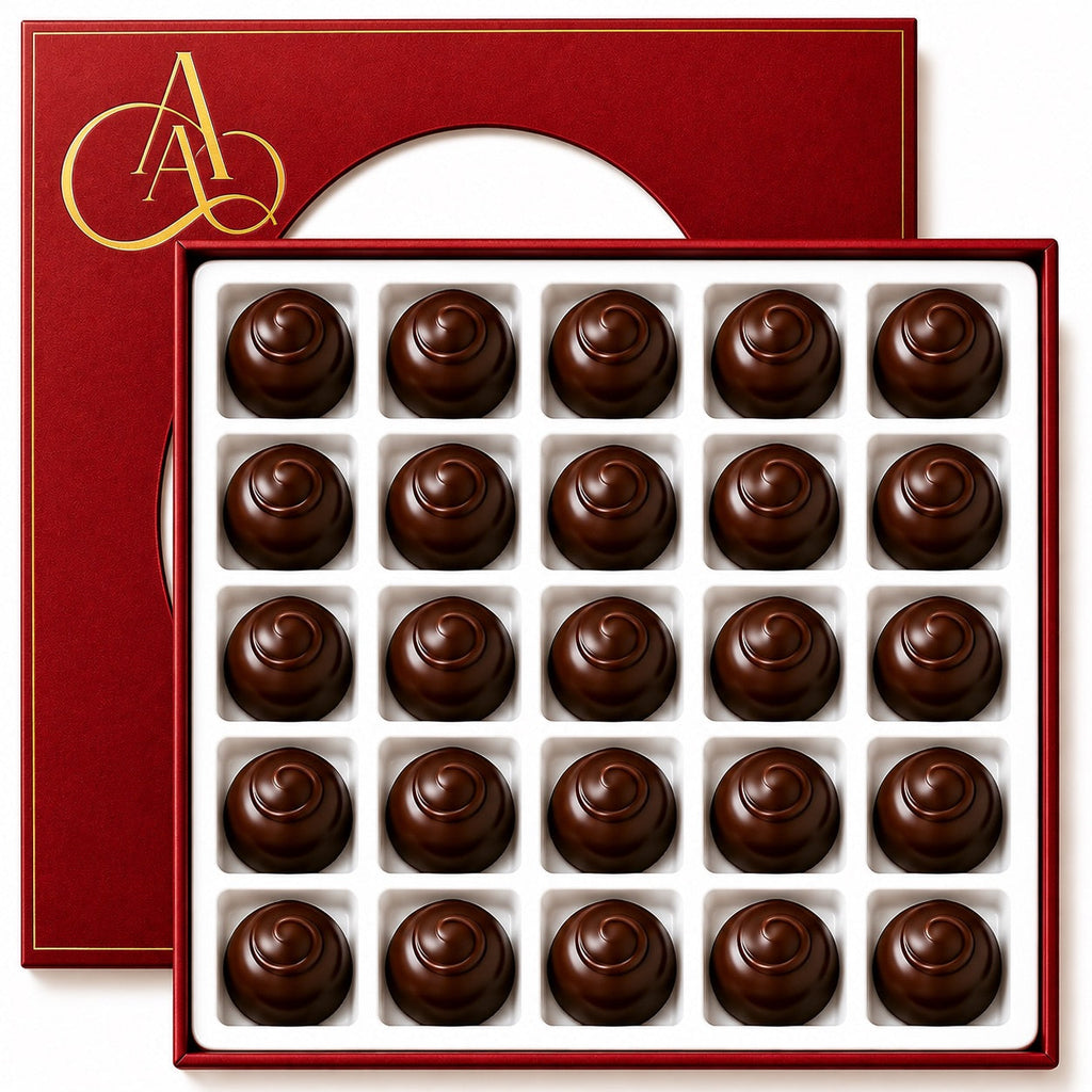 Andy Anand Sugar-Free Cherry Cordial Dark Chocolate Truffles, 48 pc – Vegan, 60% Cocoa Butter, Diabetic-Friendly Valentine's & Birthday Gift