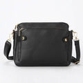 Sac bandoulière en cuir et pochette