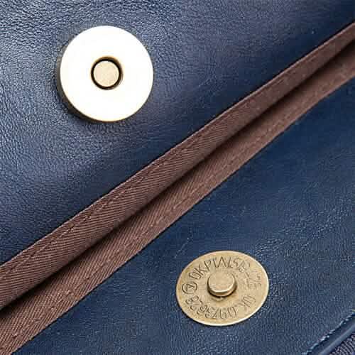 Sac bandoulière en cuir et pochette