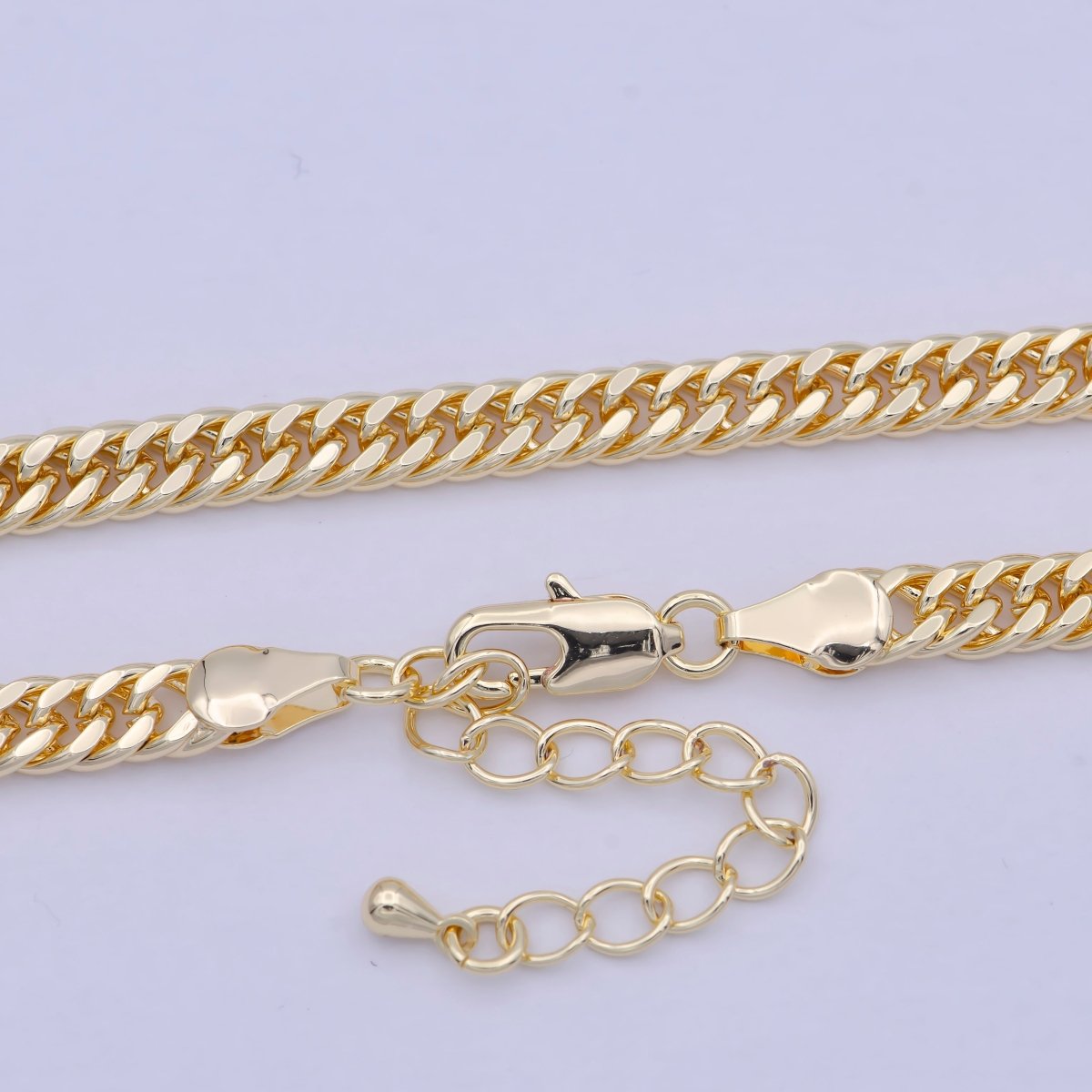 Cuban Chain Necklace, Thick Gold Chain Necklace 5mm Chain Necklace, Jewelry for Men and Women, Curb Chain Necklace Statement Jewelry | WA-828 Clearance Pricing