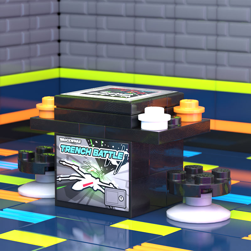 Trench Battle 2-Player Classic Arcade made using LEGO parts - B3 Customs